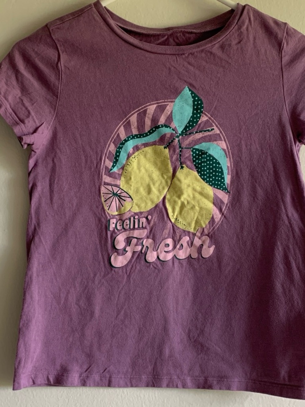 Carter's Purple Tee with Yellow Lemon Graphic